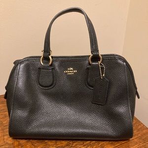 Small Pebble Leather Coach Purse